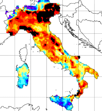 Northern Italy drought