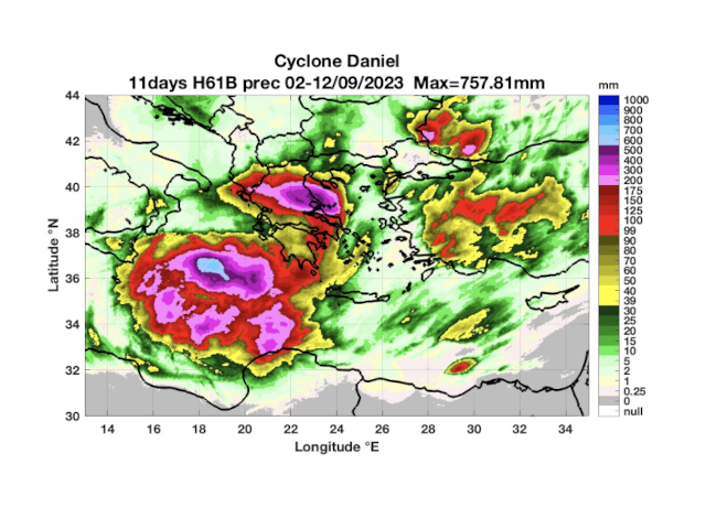 Extreme floods in Libya and Central Greece