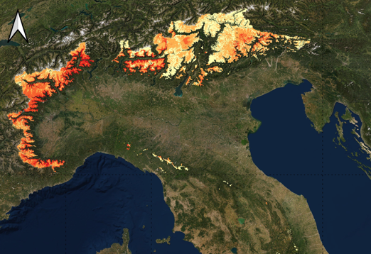2021-2022 snow deficit in Italy leads to serious drought